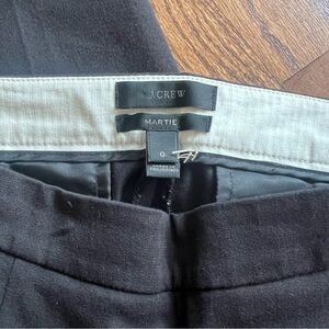 J. Crew Martie Black High-Waist Trousers